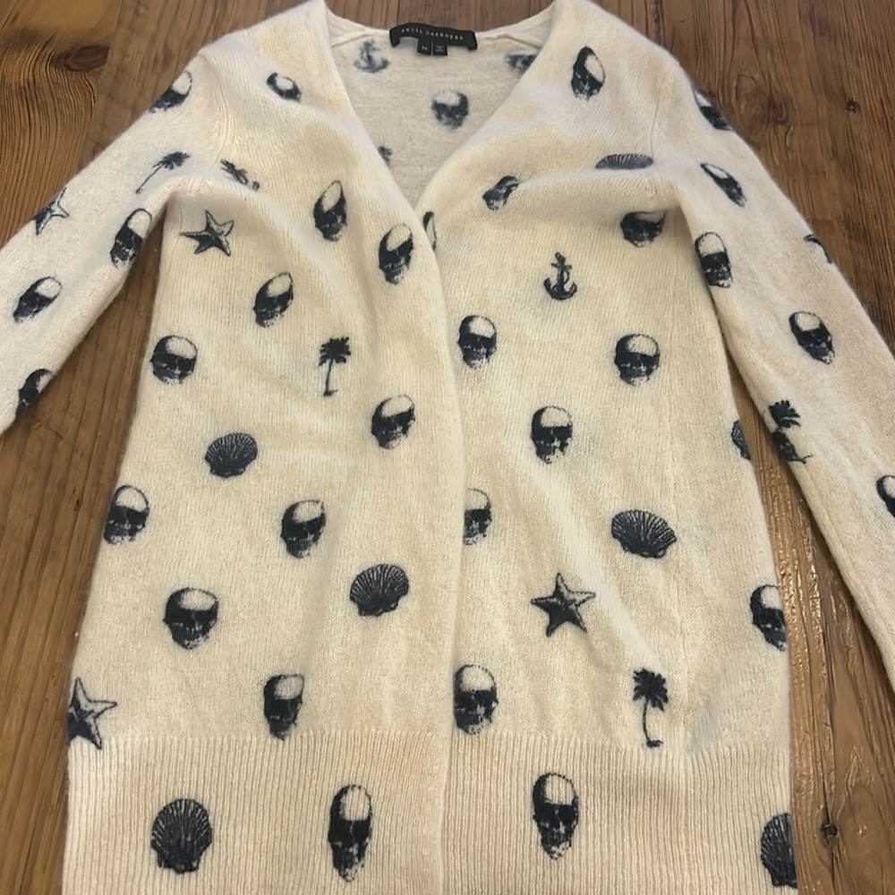 Skull Cashmere Cardigan